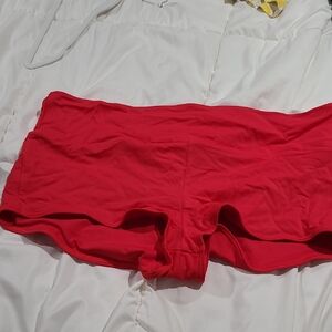 Lands' End Women's Vibrant Red Swim Boy Shorts
